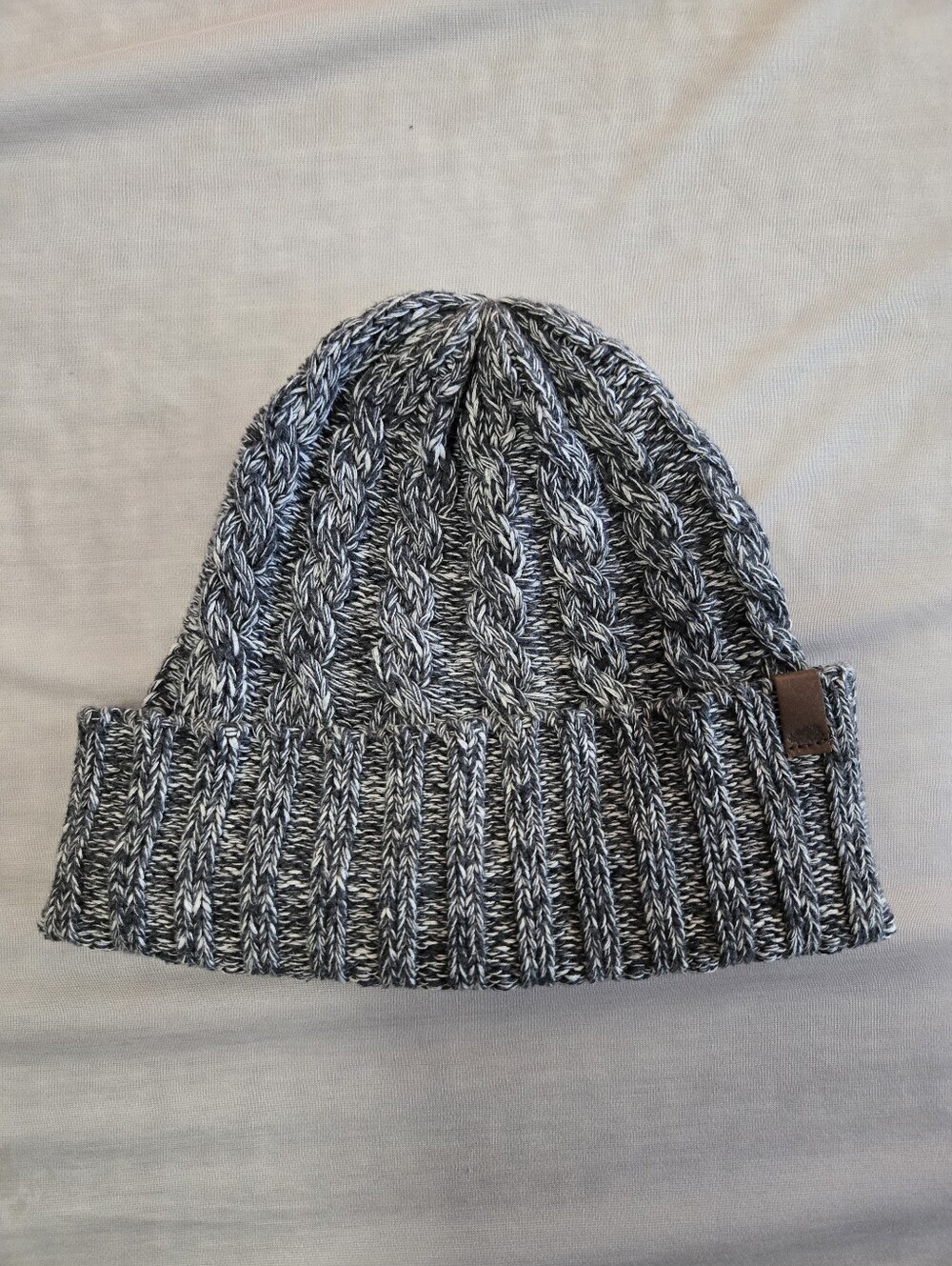 Roots Knit Hat 100% Cotton Grey